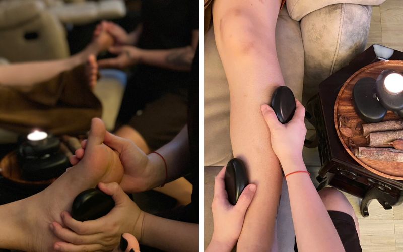 Hot stone massage