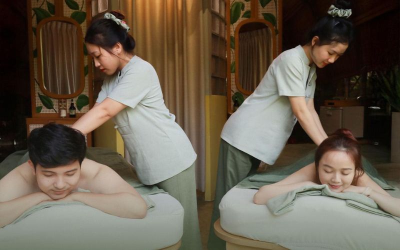 AROMA MASSAGE WITH AVOCADO & ALMOND OIL BLEND